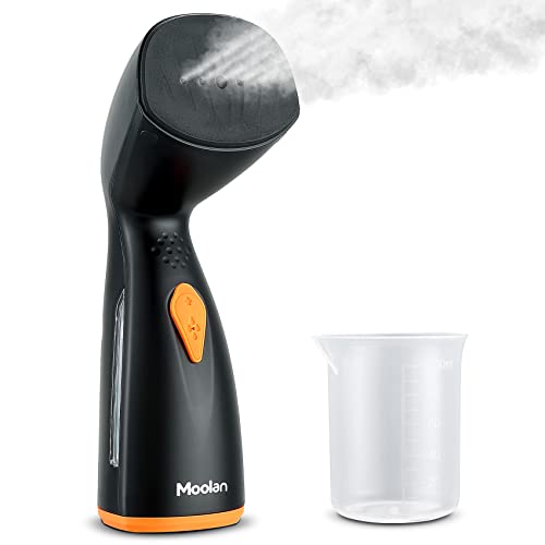 Moolan Steam for Clothes, Handheld Steamer 1500W Portable Travel Size with Hang Flat Steam, 15S Heat-Up Clothing Steamer Wrinkles Remover with 360° No Leak Technology 8.2FT Cord