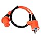 QWORK® Zündspule Zündkerze Zündsystem für GY6 50CC 125CC 150CC Scooter ATV Roller Motorrad Motor Dirt Bike