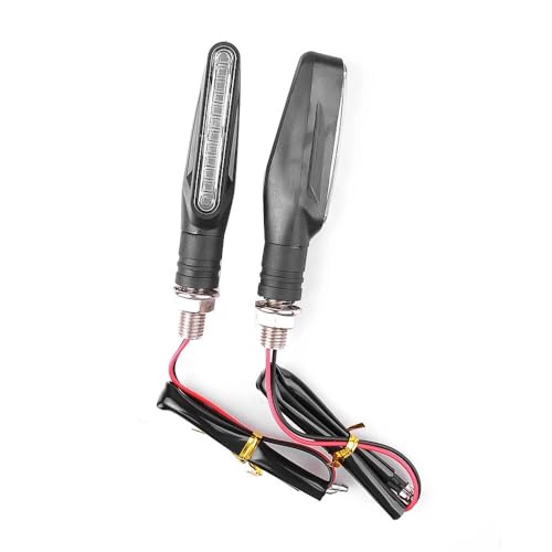 Luces intermitentes traseras de moto de 12V con freno y efecto de agua corriente secuencial 3