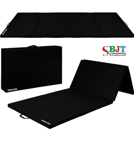 WRF Yoga Gym Mat Exercise Yoga Mat Gymnastics Training Tumbling High Destiny Foam Foldable 72 x 24x 22 mm Foldable Yoga Mat Traveling mat Yoga Mat for Men & Women 22 MM Thick Mat (Black) (B09RKMSZM2) Amazon Price History, Amazon Price Tracker