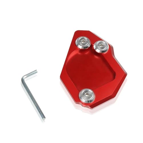Rallonge de béquille latérale moto F700GS F650GS avec support d'embase rouge