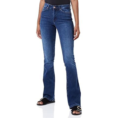 ONLY Women's Dark Blue Flared Jeans Cover