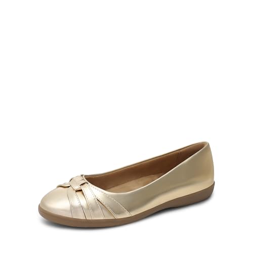 DREAM PAIRS Bailarinas Mujer Clasico Zapatos Planos Comodos con Plantilla Acolchada y Suela Antideslizante,Size 40.5,Oro,SDFA2430W DREAM PAIRS Bailarinas Mujer Clasico Zapatos Planos Comodos con Plantilla Acolchada y Suela Antideslizante,Size 40.5,Oro,SDFA2430W