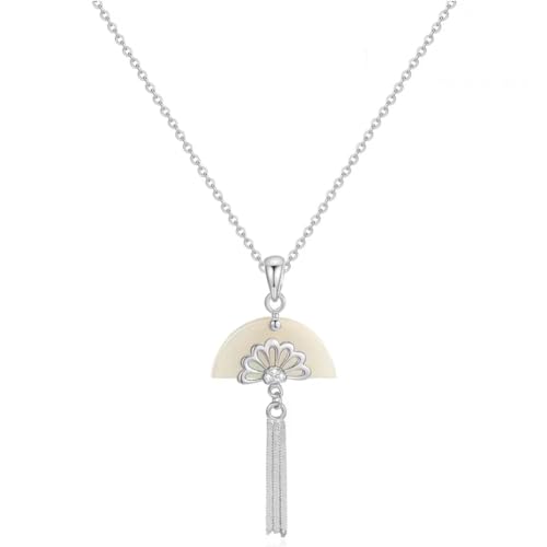 Collier pendentif en jade naturel et argent, le cadeau idéal et symbolique pour les femmes raffinées