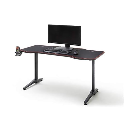 Robas Lund Gaming Bord DX Racer 1 LED Färgskiftande belysning Gaming Desk Disk DX Racer 3 svart