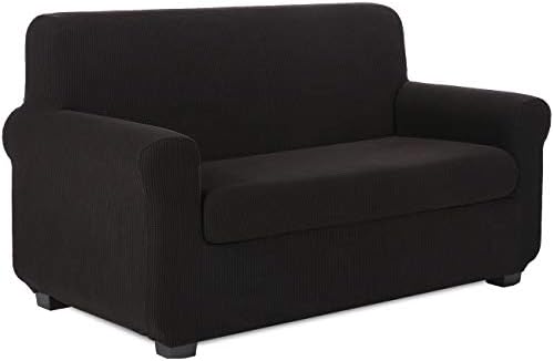 TIANSHU Armchair Slipcovers,2 Piece Sofa Covers,Couch covers,Pet Covers,Sofa Slipcover for Dining Living Room(Chair,Sand)