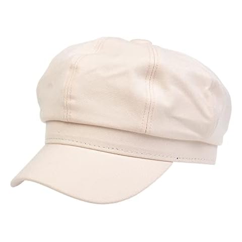 NiceYnn Women's Retro 8 Panel Baker Boy Cap Cover