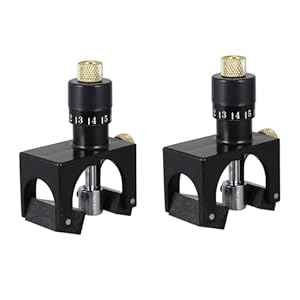 Outanaya 2 Stück Verstellbare Hobelmesser Ausrichter aus Langlebigem Material mit Präzisions Positionierwerkzeug für Flachhobelmaschinen Einstellvorrichtung für Holzwerkzeuge