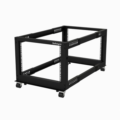 Structure ouverte 8U à 4 postes StarTech.com en acier haute résistance