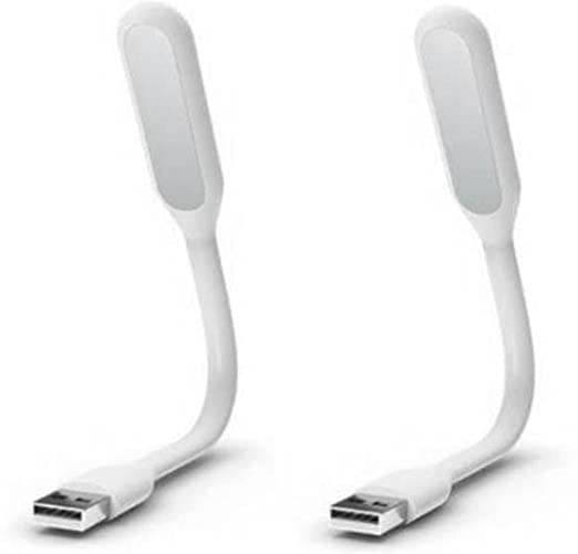 USB Light White Color 1.2w Pack of 2 Portable Flexible Light with USB
