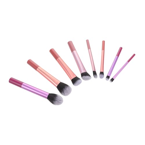 FRCOLOR 8Pcs Makeup Brushes Set Soft Bristle Blush and Powder Brushes for Precise Application Versatile Eyeshadow Tools for Beginners Portable Makeup Essentials for Stunning Looks