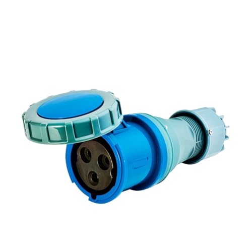 Conector IP67 trifásico 125A de enchufe industrial 3 pines impermeable 975TYP5224 2