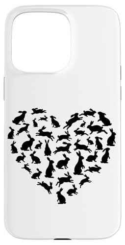 �n�[�g�`�̃E�T�M�̃V���G�b�g�o�j�[�A�j�}���A�[�g �X�}�z�P�[�X iPhone 15 Pro Max �p