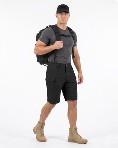 Men's Cargo Shorts Waterproof Quick Dry Outdoor Tactical Hiking Shorts for Casual Camping & Work Multi Pockets (No Belt) - Image 6
