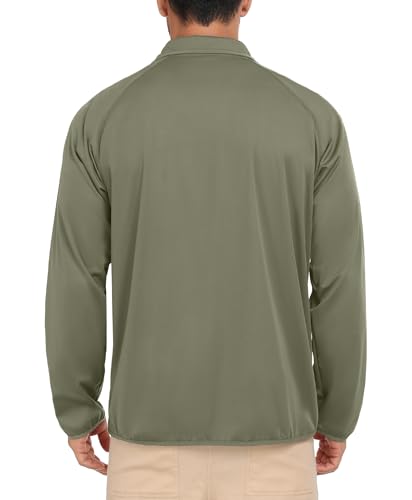 Image of Little Donkey Andy Men's Golf Pullover Windbreaker Quarter Zip Golf Jacket
