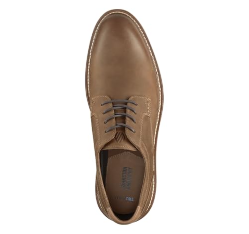 Johnston & Murphy Men's Hodges Plain Toe Lace-up Shoe, Brown Oiled Full Grain, 8 M2