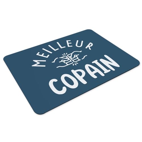 Sets de table caoutchouc bleu antidérapant lot de 4 grand format anti-rayure