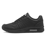 XL Mens Black Lace-Up Trainer - Size 10 UK - Black