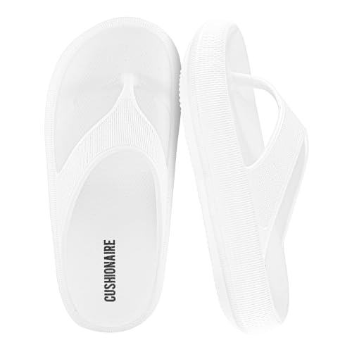 Image of CUSHIONAIRE Women's Fling recovery cloud pool slides sandal with +Comfort