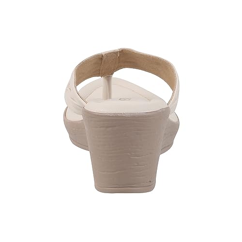 Metro Women Synthetic Leather Wegde Heel Sandal - Image 4