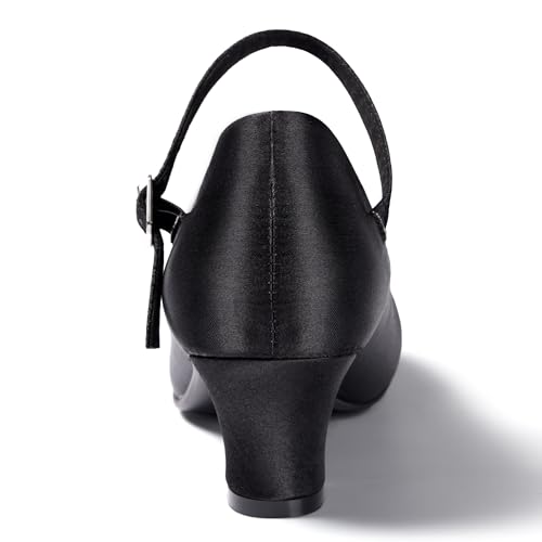 Linodes Ankle Strap Character Shoe Stain Upper 2'' Ballroom Dance Shoes for Women3