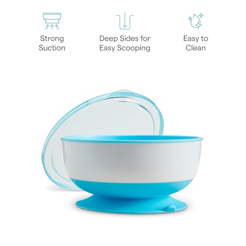 Munchkin Stay Put Suction Bowls with Lids — 3-Pack — view 7