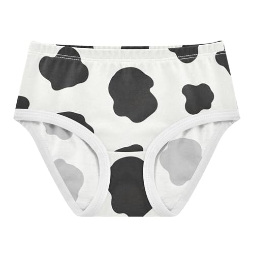 Toddler Girls Underwear 2t Cotton Cute Panties Girl Print Briefs Underpants Black Cow Spots White