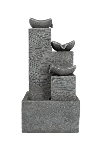 Easy Fountain Jackson Pours incl LEDs Water Feature Day and Night, Grey