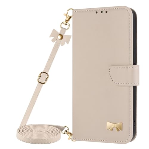 Belzsxy Coque avec Cordon Collier pour Réglable iPhone 6/7/8/SE 2020,Coque Etui avec Carte à Rabat Clapet Portefeuille en Cuir Pochette Antichoc Flip Case...