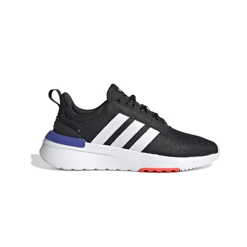 adidas Racer TR21 Running Shoe, Black/White/Sonic Ink, 7 US Unisex Big Kid