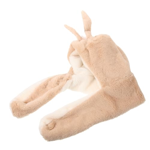 1pc Adorable Plush Boy Girl Hat Ear Covers for Warmth Autumn and Soft and Comfortable Boy Girl Headwear Cute Rabbit Design for Boys and Girls
