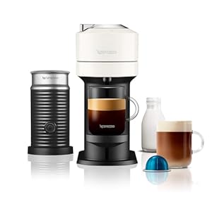 Nespresso ENV120.WAE Vertuo Next Coffee Machine with Milk Frother by Magimix, White
