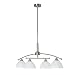 Produktbild Brilliant Enzio Pendelleuchte, 4 flammig, 90cm, höhenverstellbar und schwenkbar in eisen/weiß-alabaster Glas, 1480 Lumen, E14 max. 28 Watt