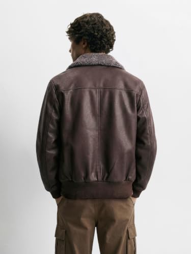 The Indian Garage Co Men Regular Fit Full Sleeves Applique Brown - Image 3