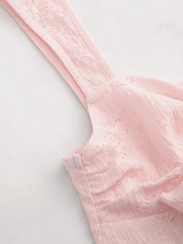 CIDER Lace Top Going Out Sleeveless Tank Top Sweetheart Neck Tie Bowknot Regular Fit Cute Lace Cami Tops Women2