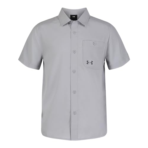 Chemise d'extérieur Under Armour garçon tissée haut de gamme manches courtes col chemisette robuste