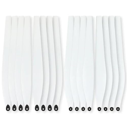 dron， Compatible con hélices for Drones agrícolas dji Agras T40/T50, Cuchillas de Repuesto Blancas de Nailon y Carbono en Sentido horario/antihorario.