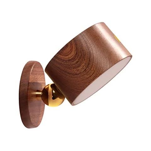 Wall Light, 360° Free Rotation LED Indoor Lamp Light with Rechargeable Battery Operated, Touch Control 3 Color Modes Wall Sconces Mordern Dimmable Night Lights for Living Room Bedrooms Cover