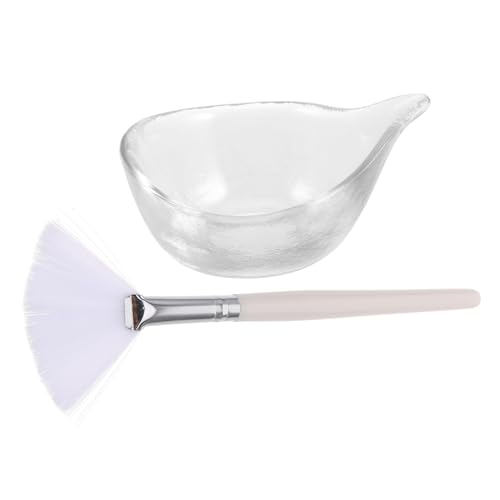 FOMIYES Ergonomic Handle Soft Fruit Acid Brush Perfect for Face Mask Preparation Flat Face Mask Brush Facial Bowl