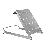 Zerodeko Bandeja de Plataforma Extensible de Hierro Plegable para Escalera, Accesorio Industrial Antideslizante para Pintores y Bricolaje, Soporte Compacto para Herramientas y Trabajos