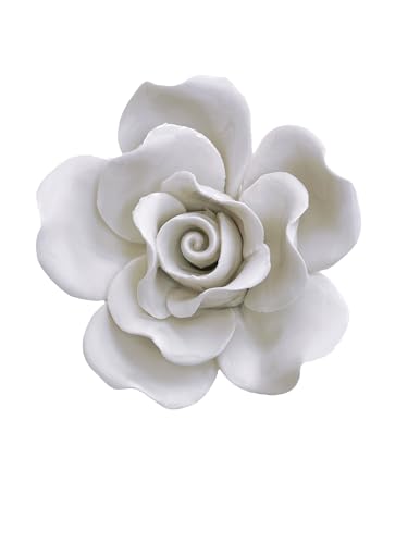 AMERRY White Rose Ceramic Flower
