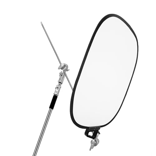 Jectse Réflecteur D'éclairage 2 en 1, Carton Réflecteur de Photographie, Panneau Lumineux Pliable à Installation Rapide, pour Studio de Photographie de Portrait et de Produits en