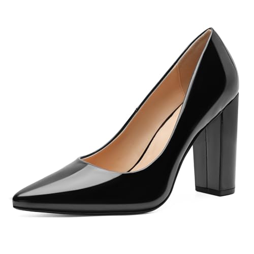 Image of Unisex High Heels for Men and Women 4.7 Inch Chunky Block Heels