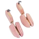 FootFitter Men’s Cedar Shoe Trees, Compact Adjustable Split Toe