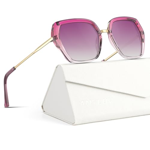 Image of ANYLUV Womens Sunglasses Polarized Sunglasses for Women, Trendy Woman Polarized Ultraviolet Protection Travel