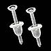 EARRING STUD SETTINGS + EARNUTS 3mm ALLERGY FREE CLEAR PLASTIC