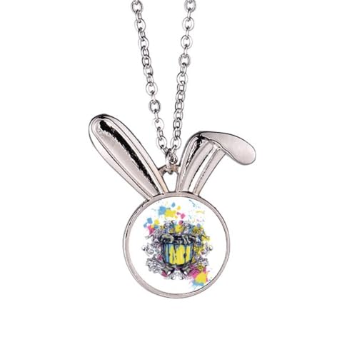 Collier main de guitare graffiti street barrel pendentif rock pour homme