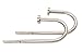 MERIVILLE Set of 2 Decorative Satin Nickel End Cap Window Curtain Holdbacks for Draperies