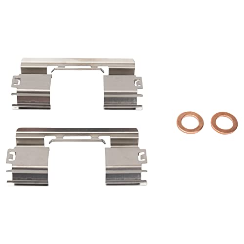 Image of TRQ Front and Rear Brake Caliper Set Zinc Coated Brackets Hardware Compatible with 2011-2015 Chevrolet Cruze 2016 Cruze Limited