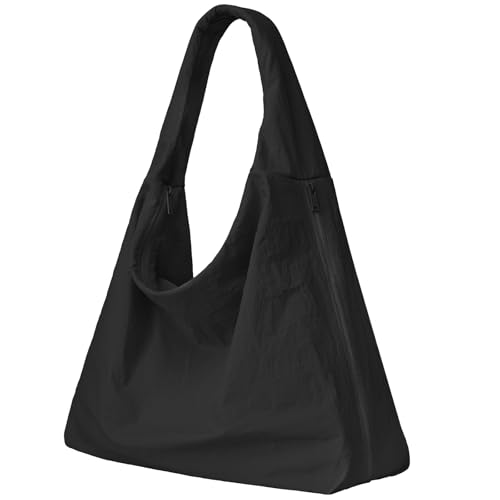 Bolso Hobo de Nylon para Mujer con Bolsillos Laterales